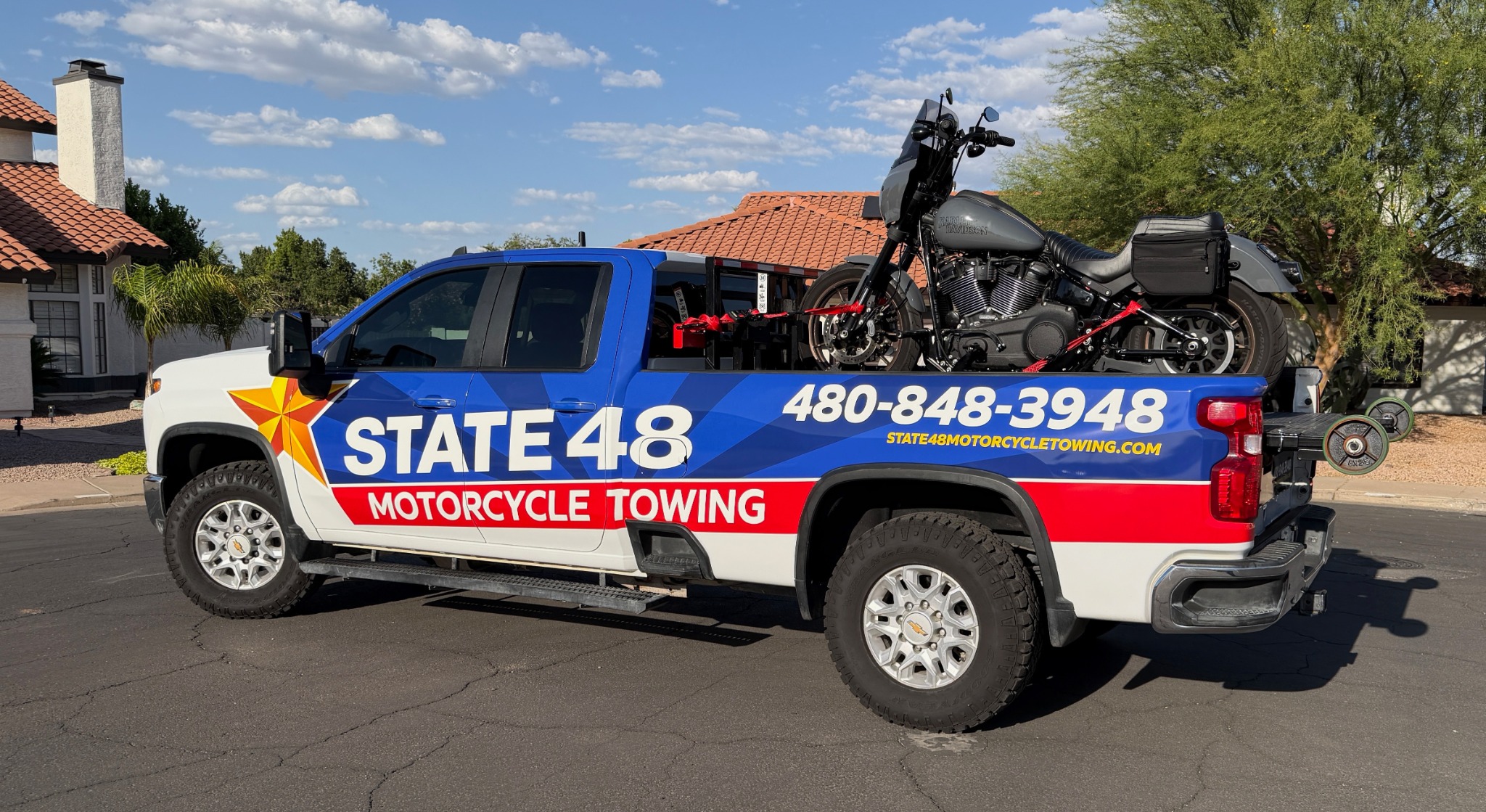 Motorcycle towing service in Peoria Arizona